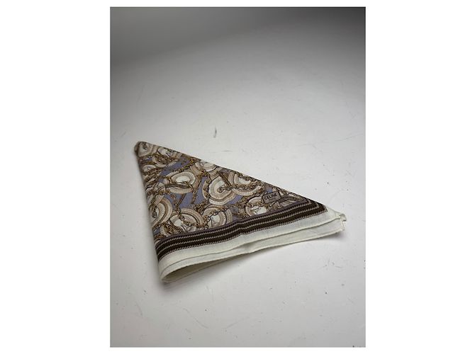 Céline Bufanda barroca Celine Paris vintage marrón Castaño - vista 8