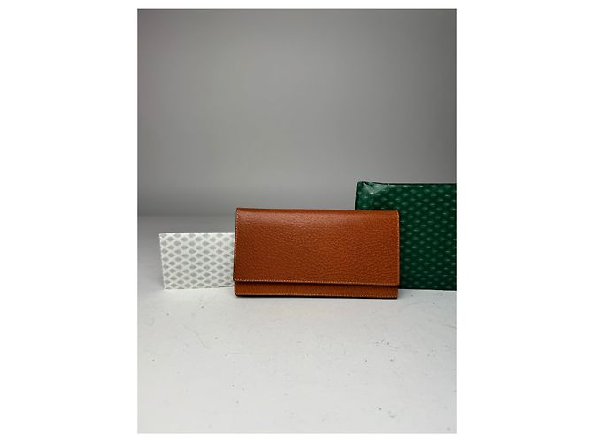 Vintage Gucci 70er Leder Kartenhalter / ID-Case braun Orange - Ansicht 11