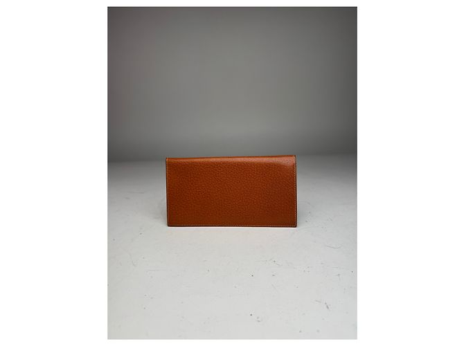 Vintage Gucci 70er Leder Kartenhalter / ID-Case braun Orange - Ansicht 12