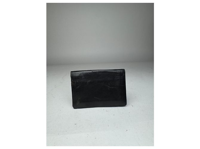 Vintage Givenchy Flapable Leather Card Holder Black - view 10