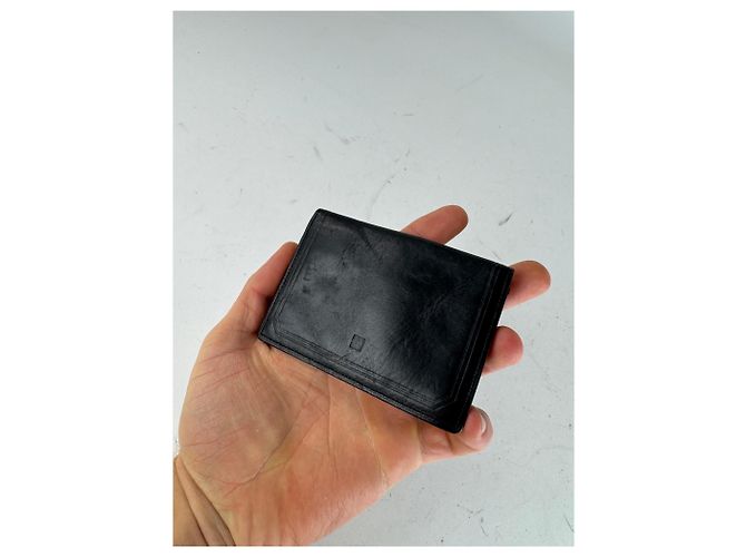 Vintage Givenchy Flapable Leather Card Holder Black - view 3