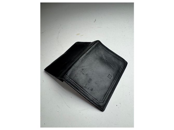 Vintage Givenchy Flapable Leather Card Holder Black - view 6