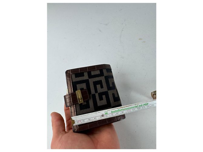 Vintage Givenchy Monogram Wallet black brown - view 10