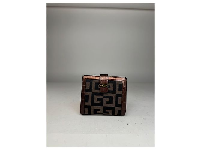 Vintage Givenchy Monogram Wallet black brown - view 11