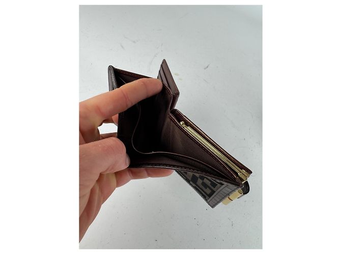 Vintage Givenchy Monogram Wallet black brown - view 6