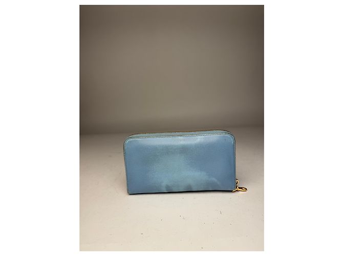 Vintage Loewe Madrid Leather Wallet Blue - view 11