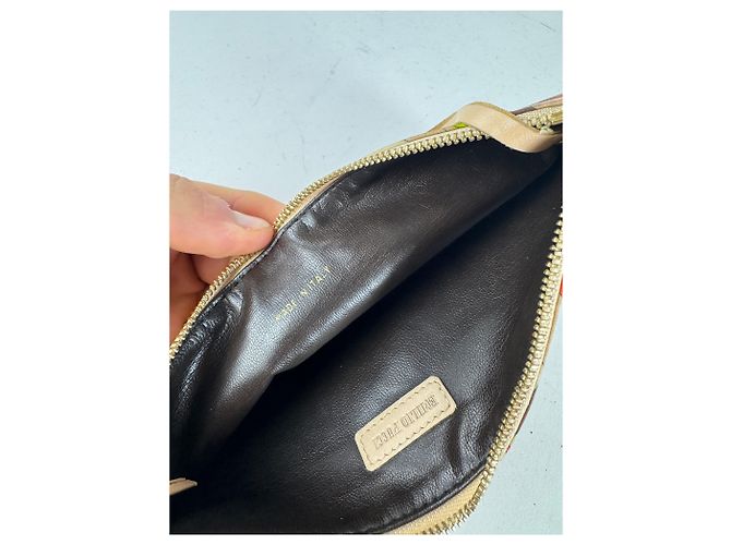 Vintage Emilio Pucci Mehrfarbige Leder-Clutch Mehrfarben - Ansicht 4
