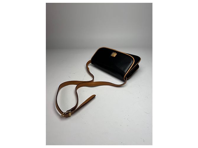 Céline Vintage Celine Triomphe Tasche Braun Schwarz - Ansicht 10