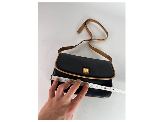 Céline Vintage Celine Triomphe Tasche Braun Schwarz - Ansicht 12