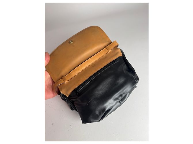 Céline Vintage Celine Triomphe Tasche Braun Schwarz - Ansicht 3