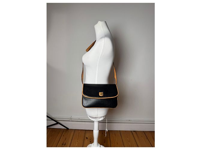 Céline Vintage Celine Triomphe Tasche Braun Schwarz - Ansicht 4
