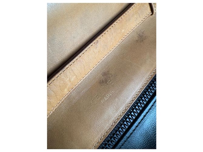Céline Vintage Celine Triomphe Tasche Braun Schwarz - Ansicht 5