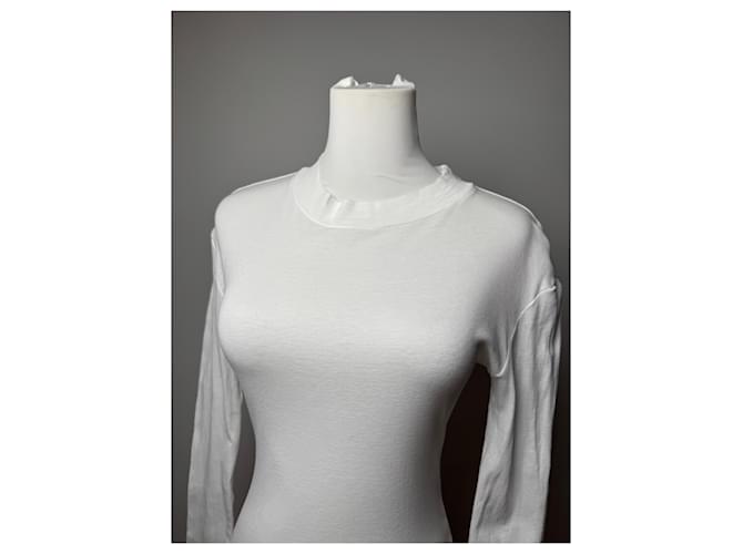 Vintage Issey Miyake Baumwollpullover Weiß - Ansicht 14