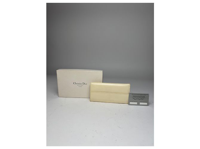 Vintage Dior Patent Leather Wallet White - view 2