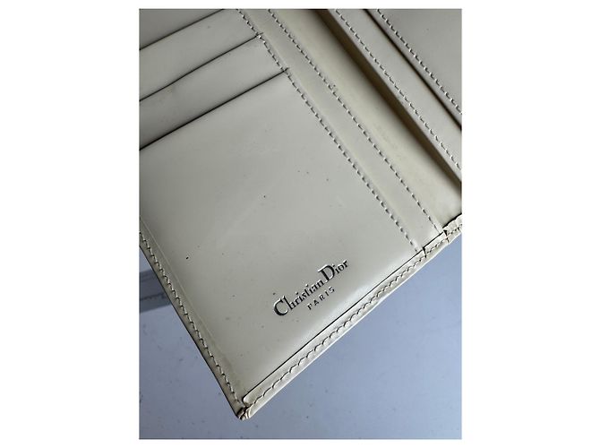 Vintage Dior Patent Leather Wallet White - view 4