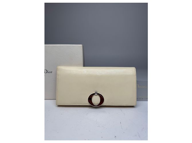 Vintage Dior Patent Leather Wallet White - view 9