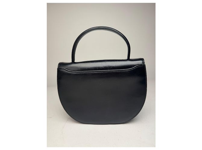 Vintage Givenchy Ledertasche schwarz - Ansicht 2
