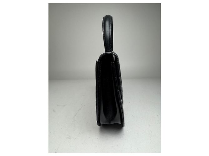 Vintage Givenchy Ledertasche schwarz - Ansicht 3