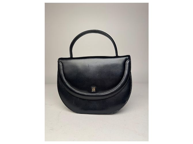 Vintage Givenchy Ledertasche schwarz - Ansicht 4