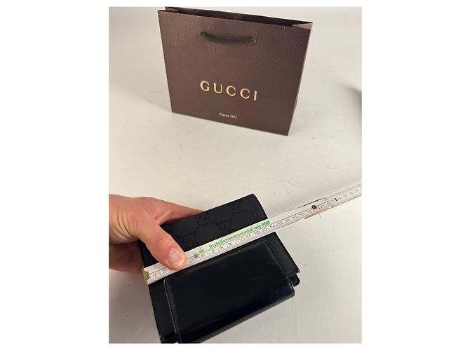 Portacarte organizer monogramma Gucci vintage nero - vista 10