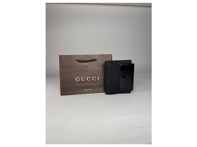 Portacarte organizer monogramma Gucci vintage nero - vista 11