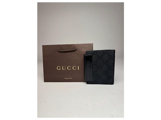 Portacarte organizer monogramma Gucci vintage nero - vista 2