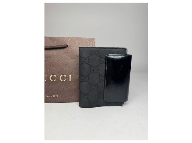 Portacarte organizer monogramma Gucci vintage nero - vista 5