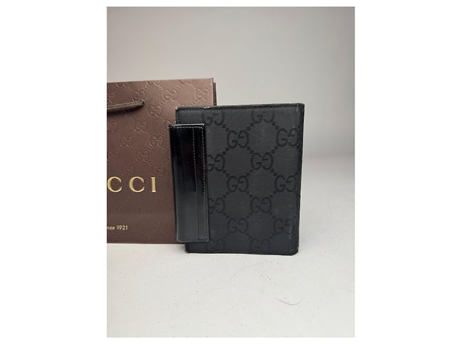 Portacarte organizer monogramma Gucci vintage nero - vista 8