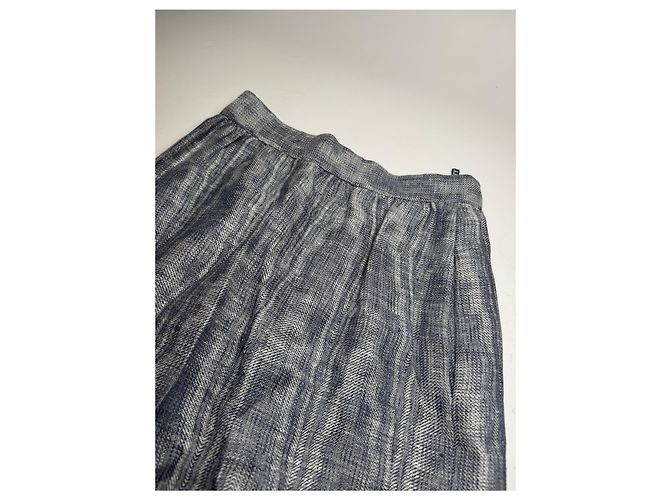 Vintage Givenchy Wollrock 36/S Anthrazitgrau - Ansicht 7