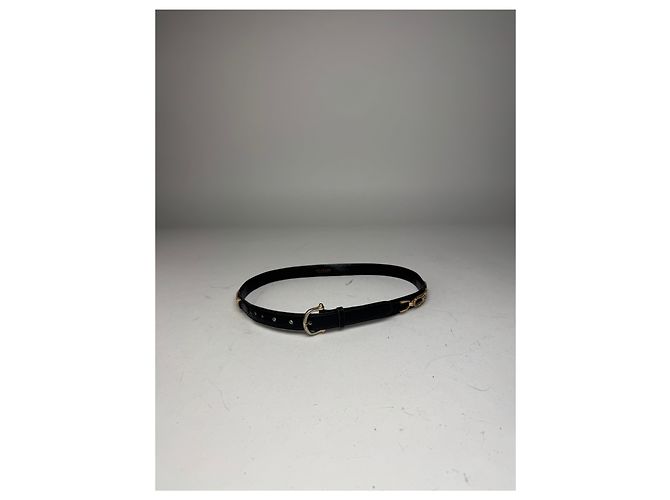 Céline Vintage Celine Paris Leder Gürtel Schwarz - Ansicht 2