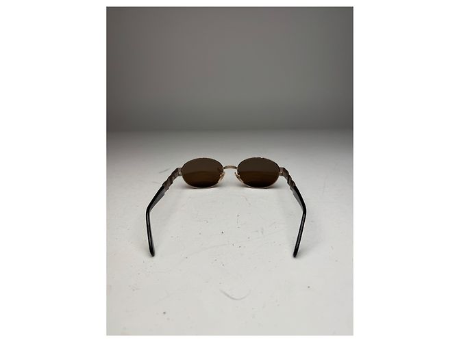 Occhiali da sole retro Fendi Roma vintage marroni Marrone - vista 4