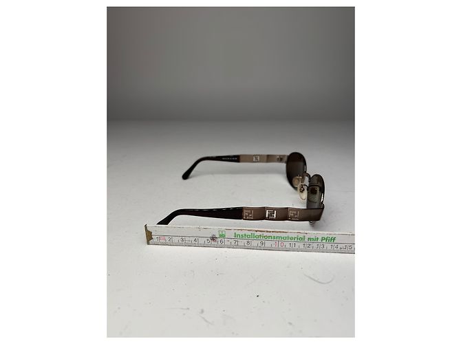 Occhiali da sole retro Fendi Roma vintage marroni Marrone - vista 9