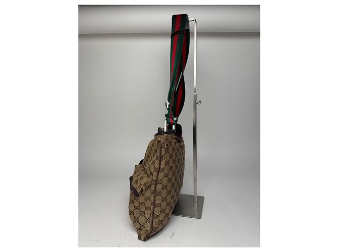 Vintage Gucci Monogramm Tasche Beige Braun - Ansicht 7