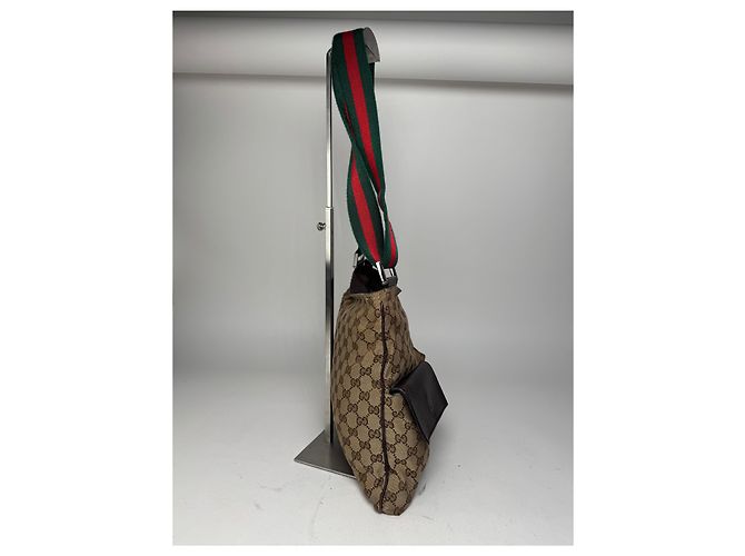 Vintage Gucci Monogramm Tasche Beige Braun - Ansicht 9