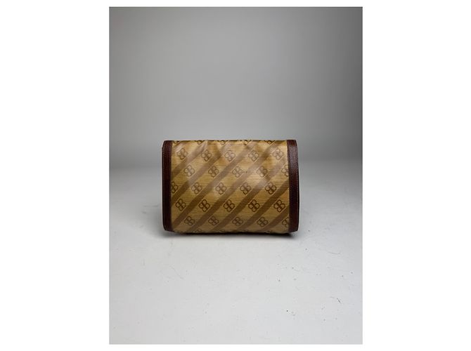 Clutch Mini in Pelle Monogramma BB Vintage Balenciaga Marrone - vista 10