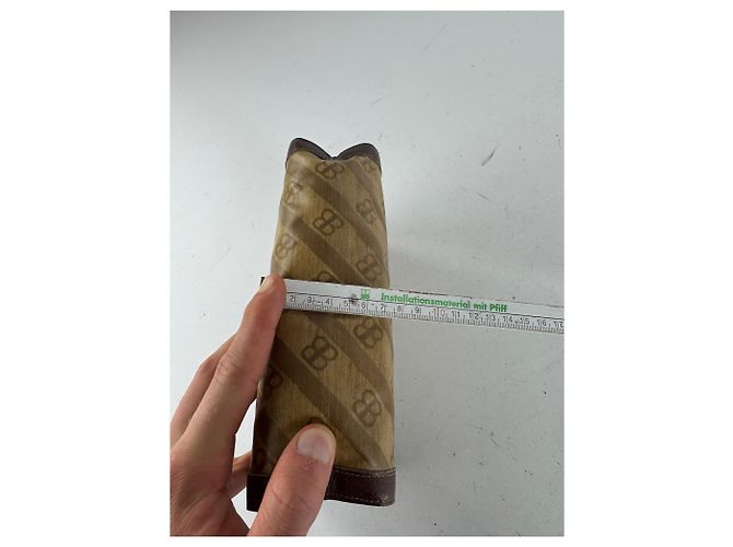 Clutch Mini in Pelle Monogramma BB Vintage Balenciaga Marrone - vista 13