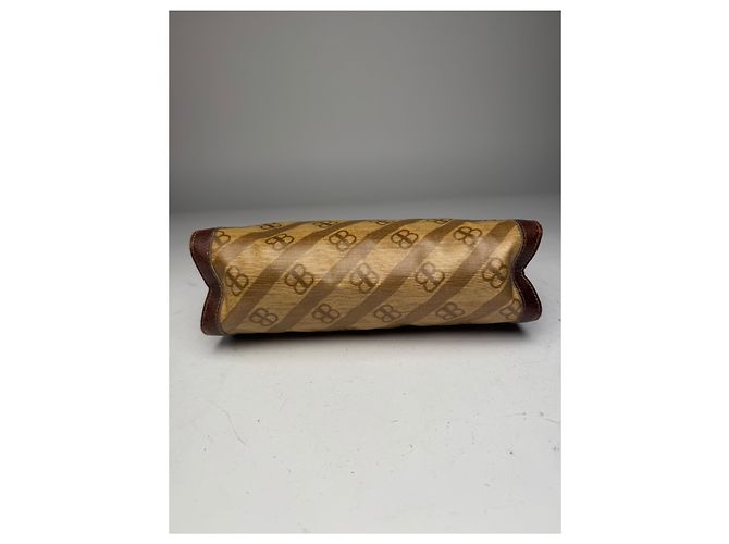 Clutch Mini in Pelle Monogramma BB Vintage Balenciaga Marrone - vista 14