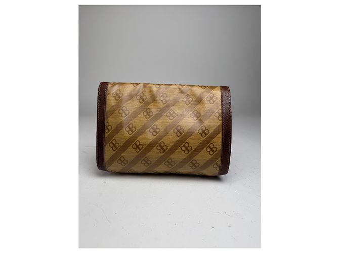 Clutch Mini in Pelle Monogramma BB Vintage Balenciaga Marrone - vista 2