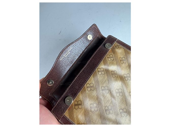 Clutch Mini in Pelle Monogramma BB Vintage Balenciaga Marrone - vista 7