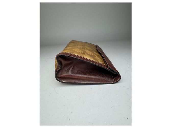 Clutch Mini in Pelle Monogramma BB Vintage Balenciaga Marrone - vista 8