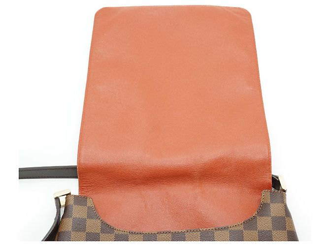 Louis Vuitton Musette Damier Ebene Marrone Pelle - vista 10