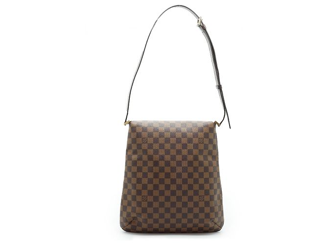 Louis Vuitton Musette Damier Ebene Marrone Pelle - vista 2