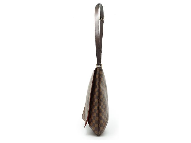 Louis Vuitton Musette Damier Ebene Marrone Pelle - vista 3
