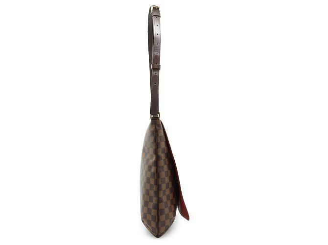 Louis Vuitton Musette Damier Ebene Marrone Pelle - vista 4