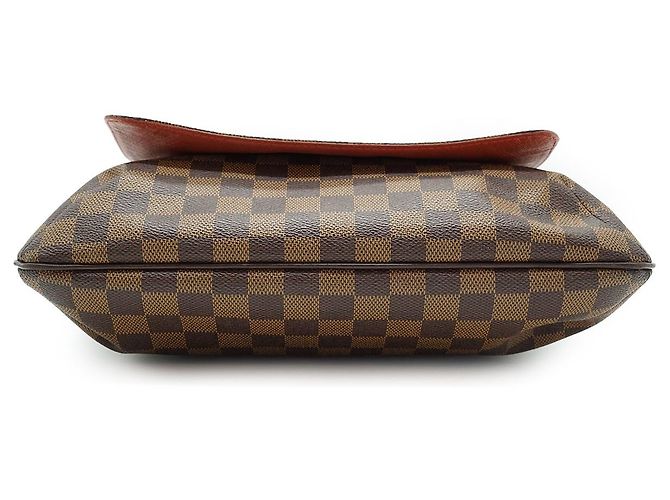 Louis Vuitton Musette Damier Ebene Marrone Pelle - vista 5