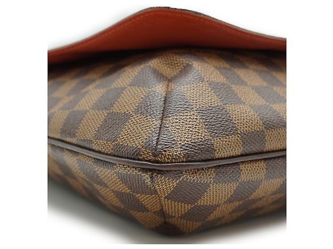 Louis Vuitton Musette Damier Ebene Marrone Pelle - vista 6