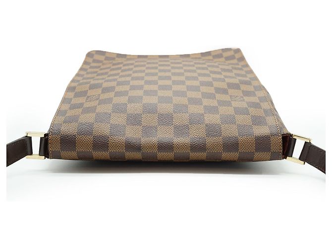 Louis Vuitton Musette Damier Ebene Marrone Pelle - vista 8