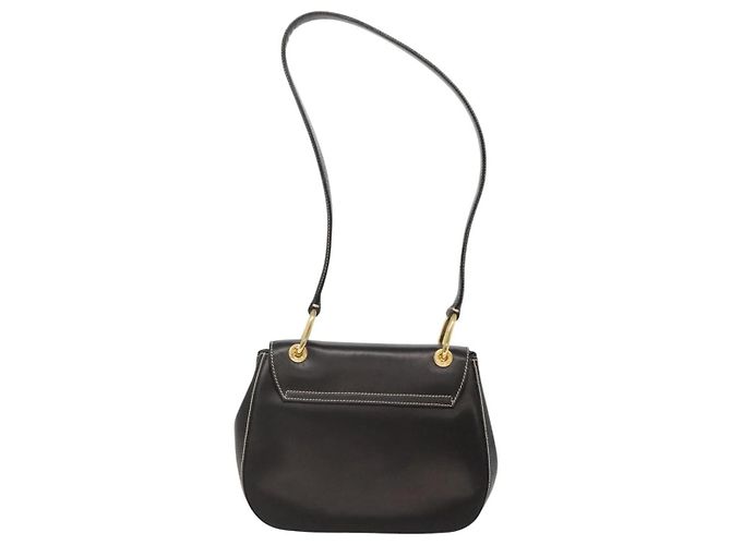 Prada Vintage Umhängetasche aus Leder Schwarz - Ansicht 2