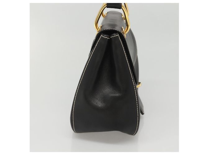 Prada Vintage Umhängetasche aus Leder Schwarz - Ansicht 3