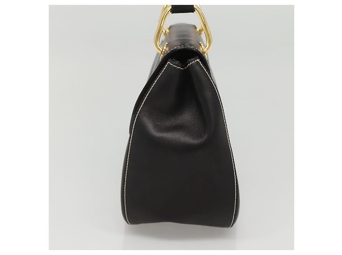 Prada Vintage Umhängetasche aus Leder Schwarz - Ansicht 4